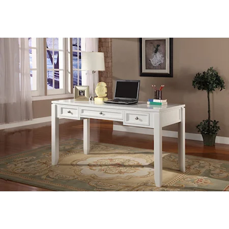 Transitional 57" Writing Desk with 3 Drawers