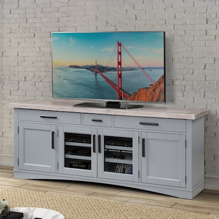 76" TV Console with Power Center