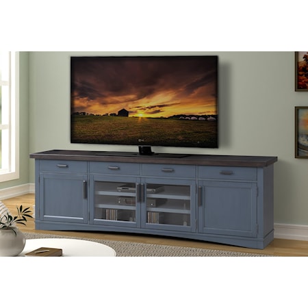 92" TV Console with Power Center