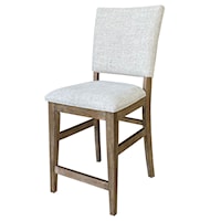 Transitional Upholstered Counter Height Chair