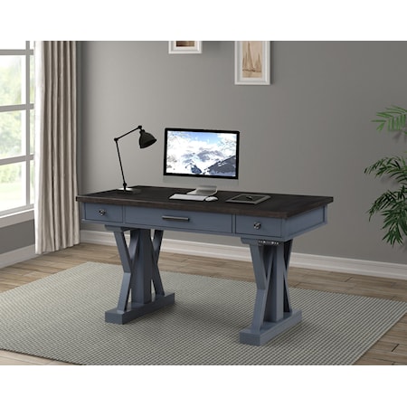 Transitional Power Lift Desk