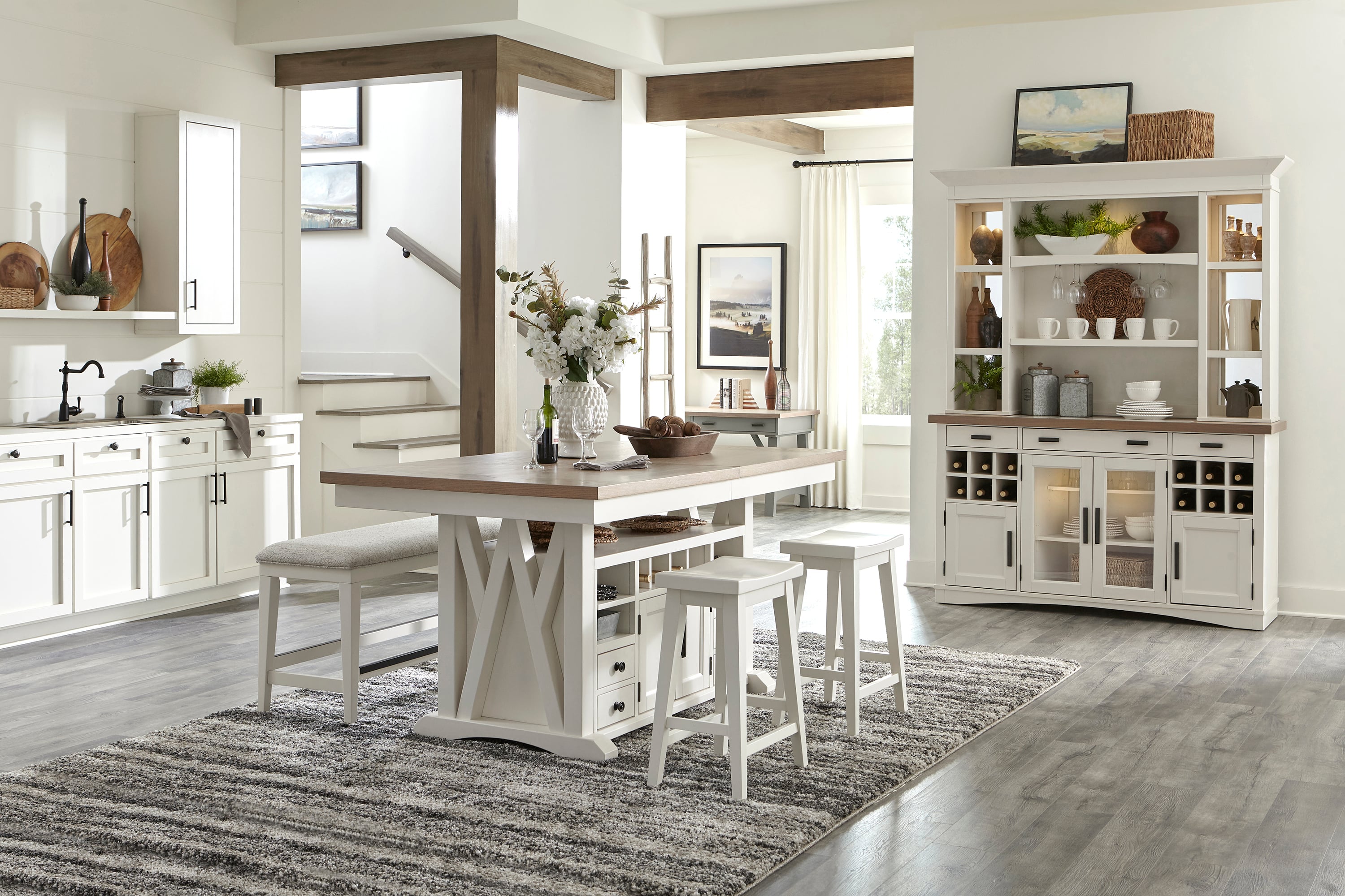 Counter height kitchen chairs with online arms