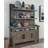 Rustic Buffet and Display Hutch