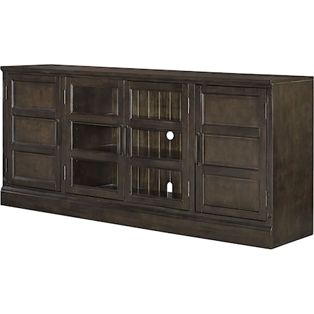 76 in. TV Console with Glass Doors