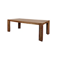 Rustic Hand-Finished Dining Table with Mitred Edge