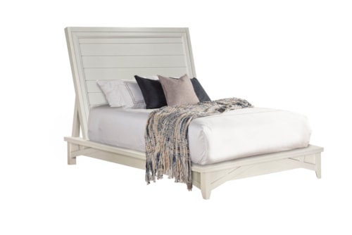 Farmhouse Queen Platform Bed with Removable Comfort Pad