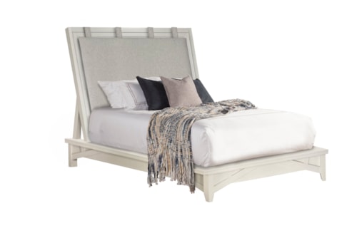 Farmhouse King Platform Bed with Removable Comfort Pad