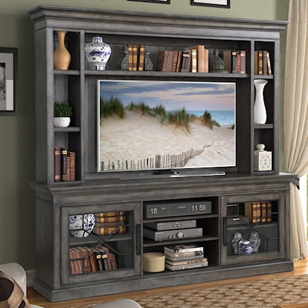 TV Console with Hutch