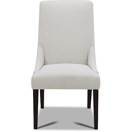Transitional Upholstered 2-Count Dining Side Chair