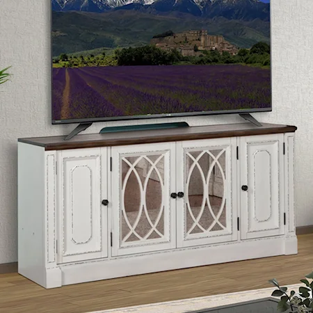 63 in. TV Console with Power Center