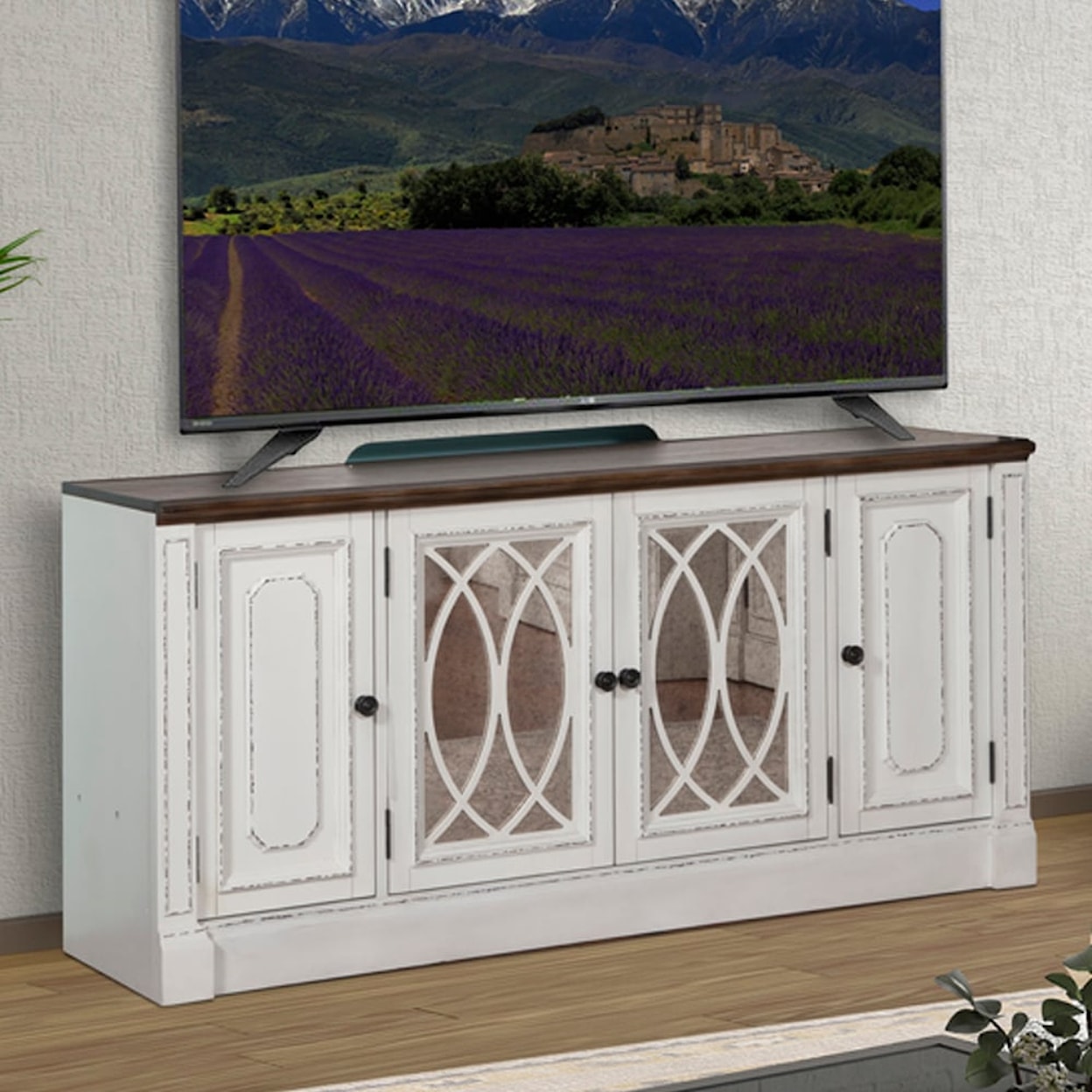 Parker House Provence 63 in. TV Console with Power Center