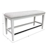 Parker House Americana Modern Bench Counter Upholstered