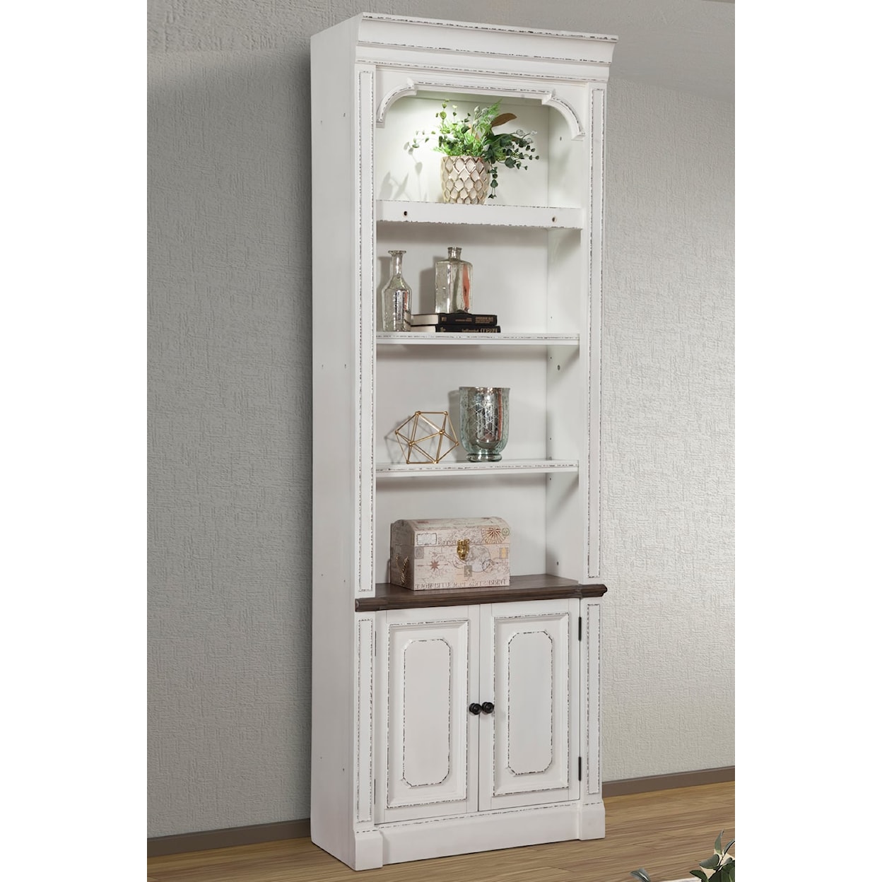 Parker House Provence 32 in. Open Top Bookcase