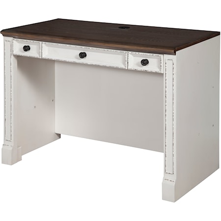 Relaxed Vintage Two-Tone Library Desk