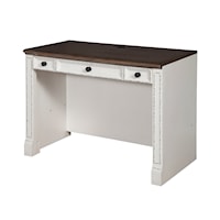 Relaxed Vintage Two-Tone Library Desk