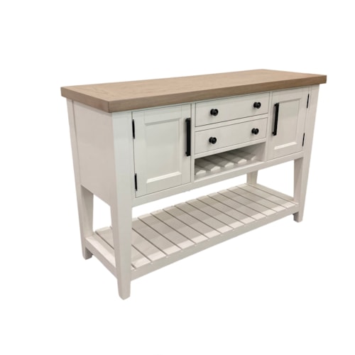 Farmhouse Sideboard with Dual AC Power Center