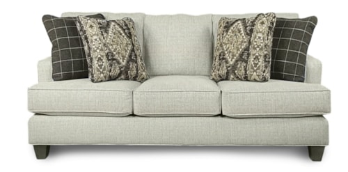 Customizable Shallow Depth 3-Seat Sofa