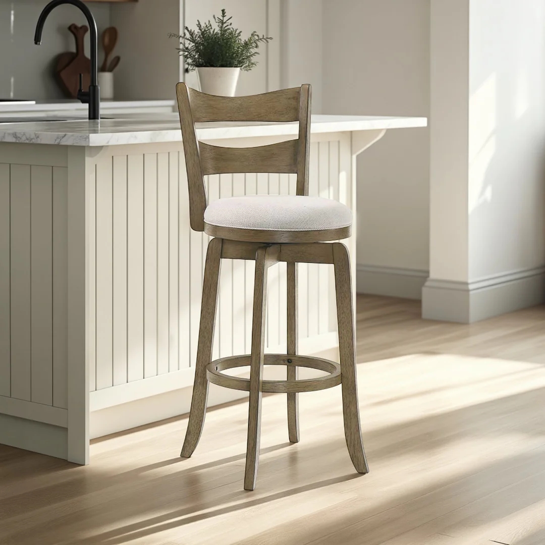 Full-Back Swivel Counter Stool