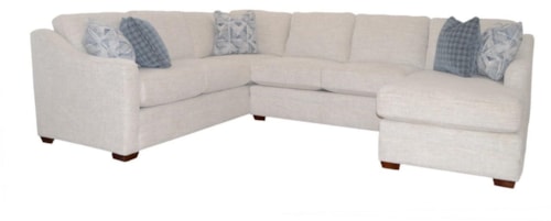 Customizable 3-Piece Sectional with LAF Sofa w/ Return