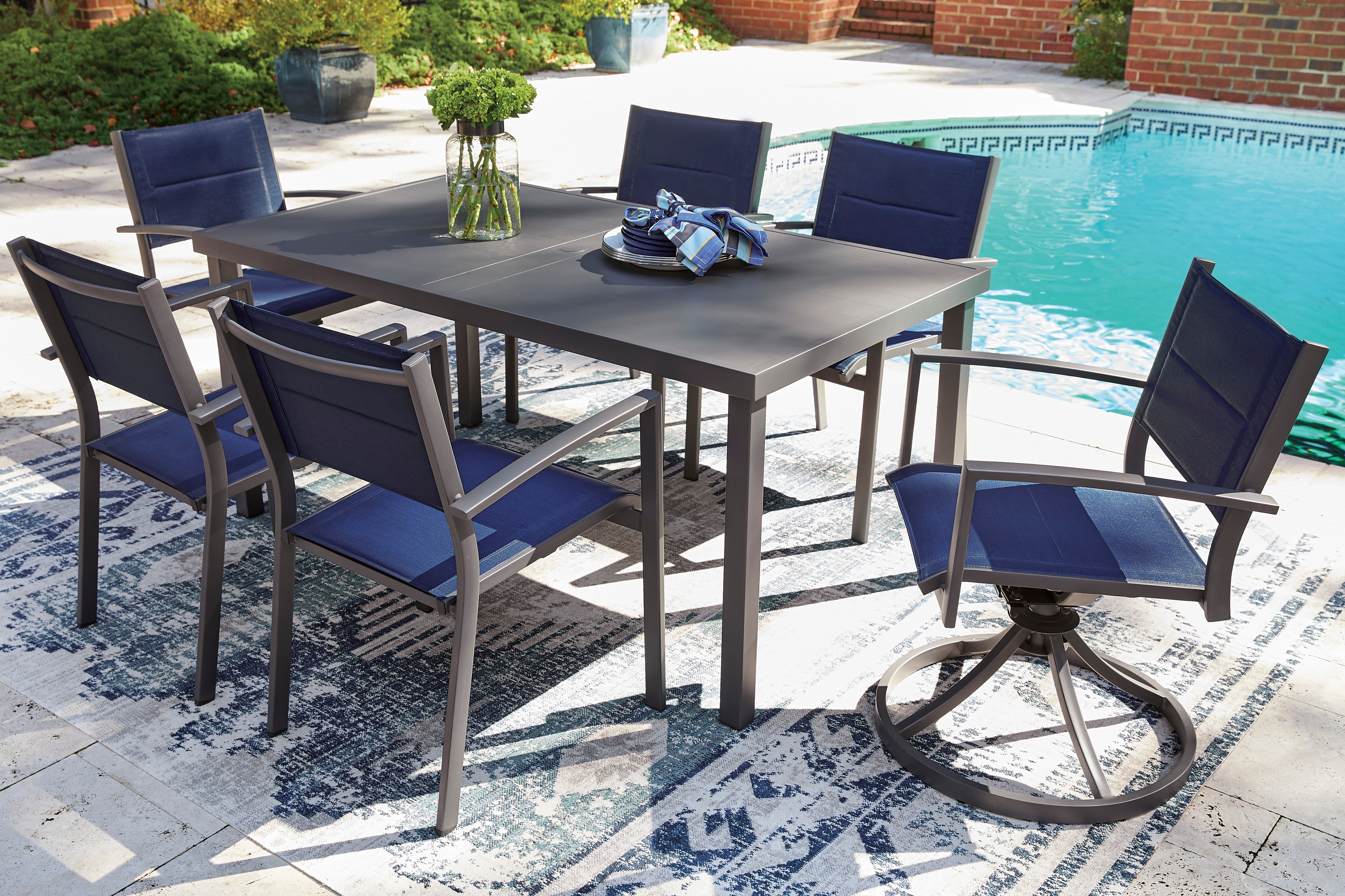 Outdoor 7 pc Dining Set
