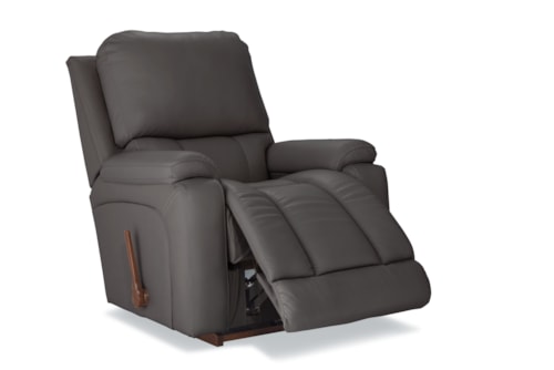 Casual Rocking Recliner With Bucket Seat