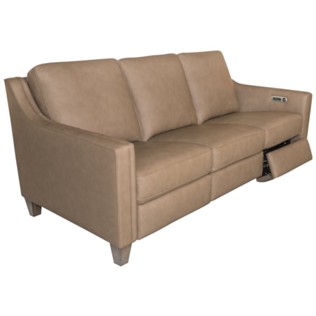 Leather Reclining Sofa