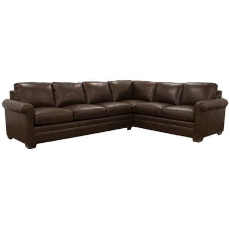 Leather Sectional 2 Pc.