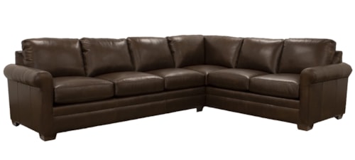 Leather Sectional 2 Pc.