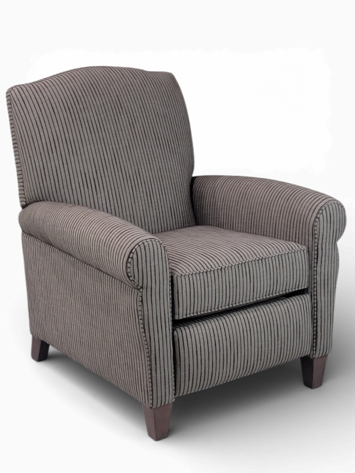 Casual Pressback Reclining Chair with Sock Arms