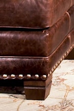 Tapered Wood Leg with Nailhead Base