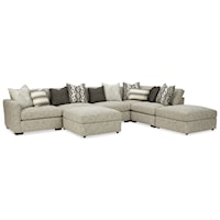 7-Piece Sectional Sofa with Ottoman and LAF Chair