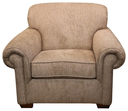 Traditional Chair with Exposed Legs