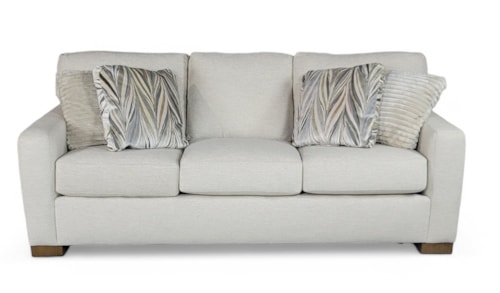 Contemporary Sofa with Loose Pillow Back
