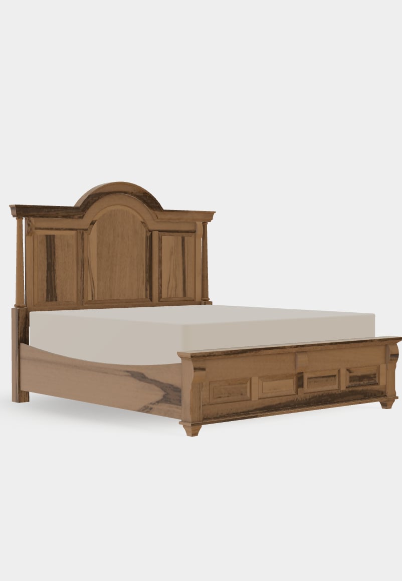 Mavin Bartletts Island BRM13422KPKG King Arched Panel Bed | Godby Home ...