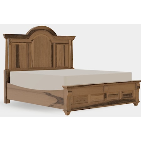 King Arched Panel Bed