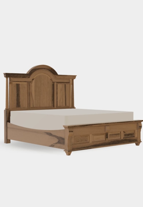 King Arched Panel Bed