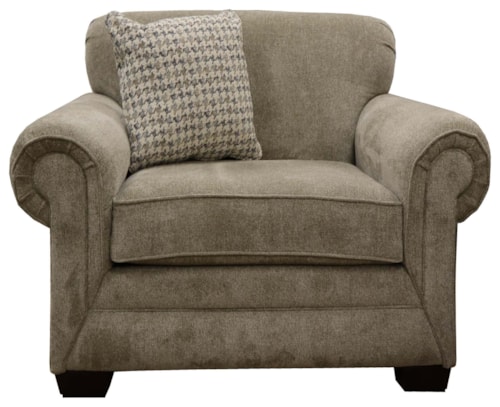 Traditional Upholstered Chair & a Half