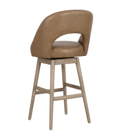 Upholstered Swivel Bar Stool