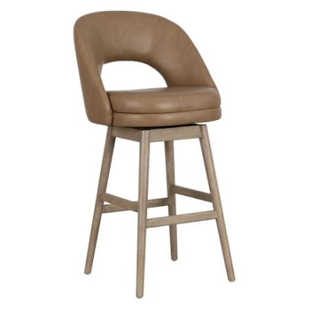 Upholstered Swivel Bar Stool