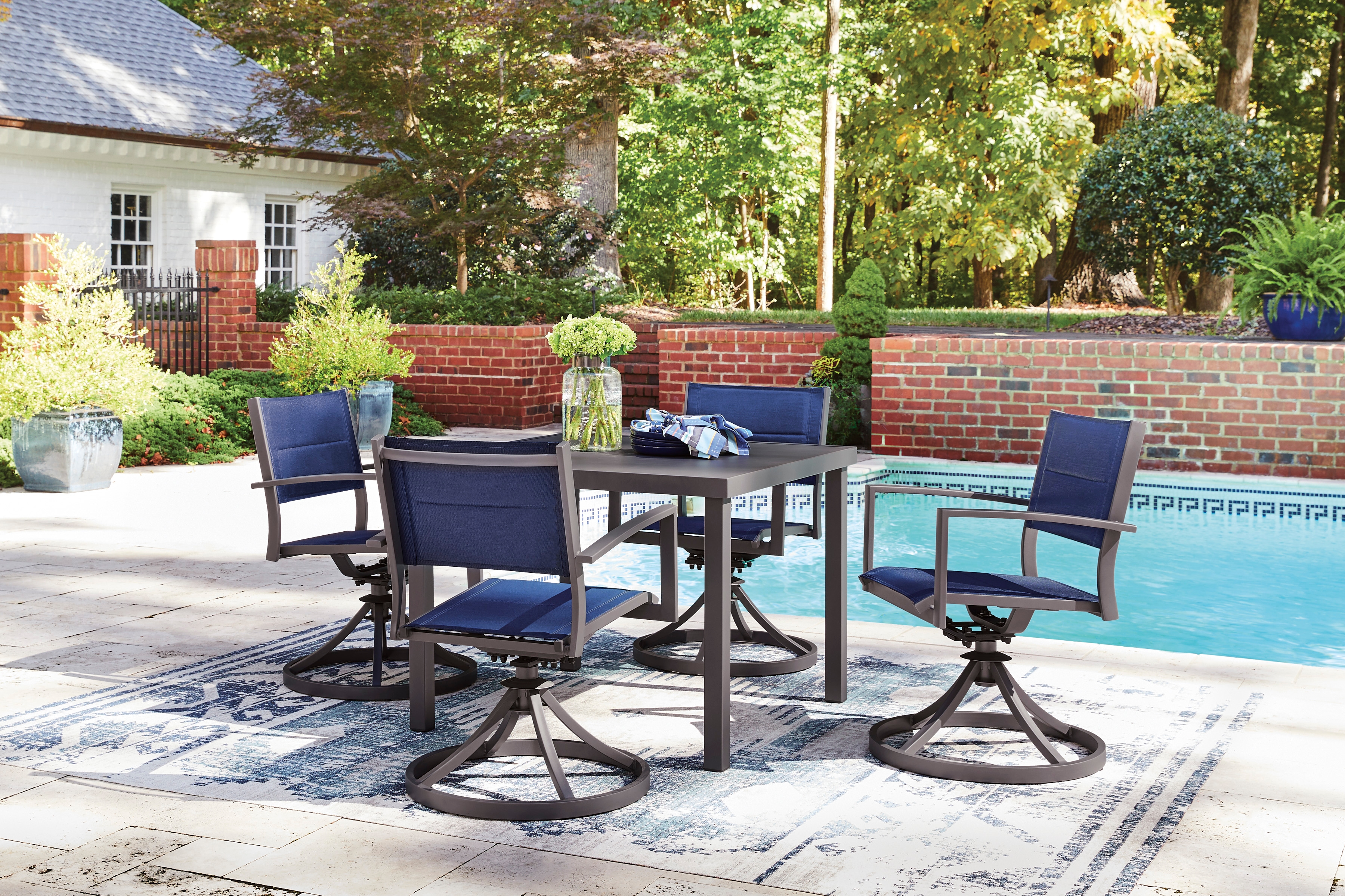 Signature Design by Ashley Rocky Creek Outdoor Dining Set