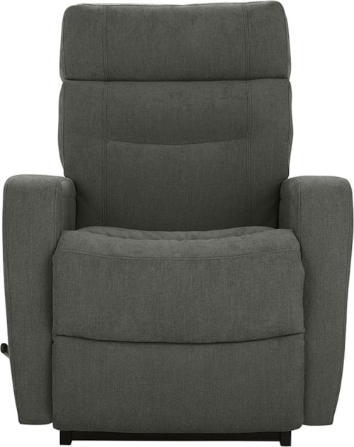 Casual Manual Rocking Recliner with Padded Track Arms