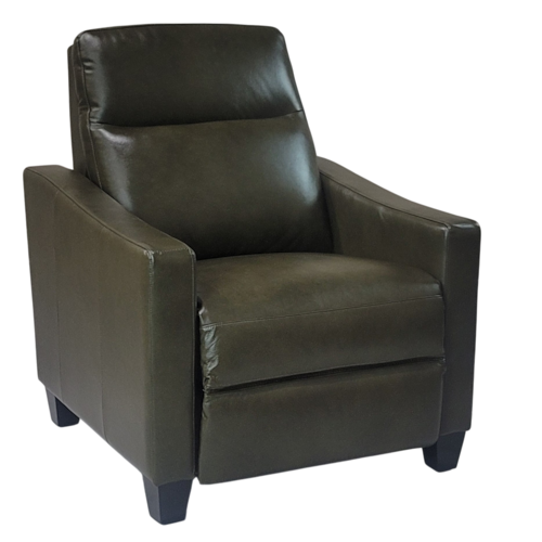 Transitional Power Reclining Chair with Power Headrest and USB Ports