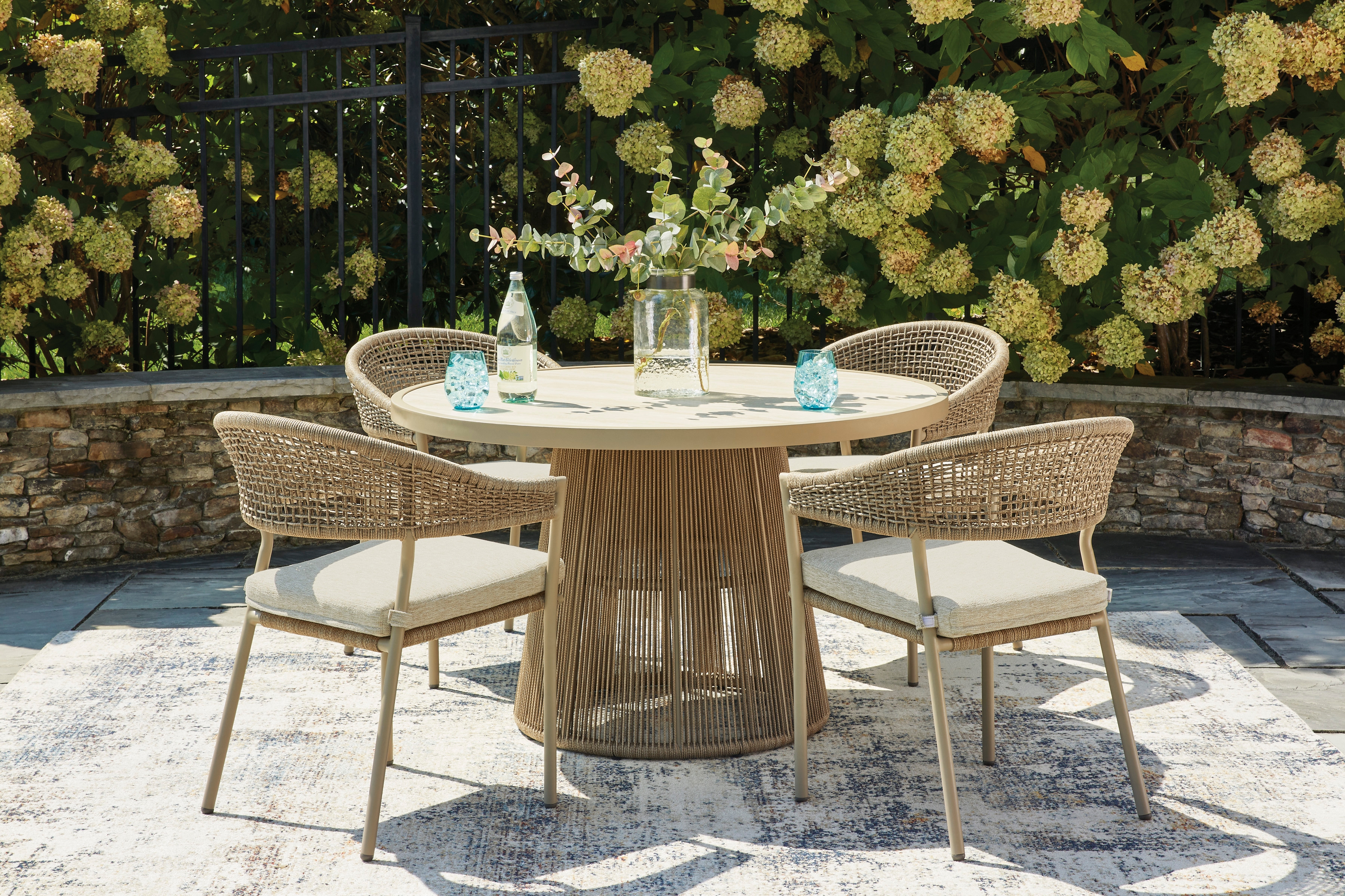 Signature Design by Ashley Orchard Beach Outdoor Dining 5 pc Set