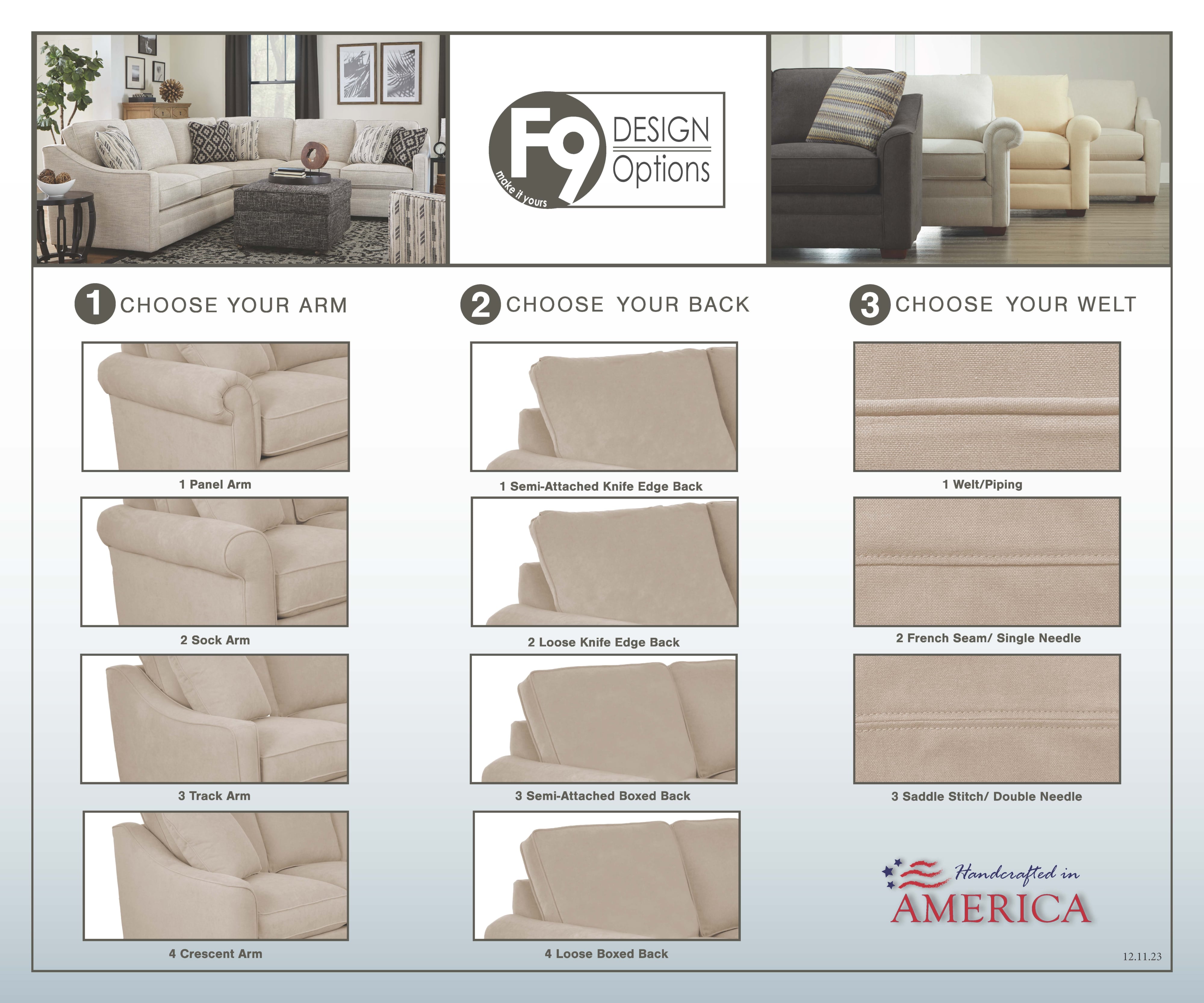 Hickory Craft F9 Series F9 4 Pc Sectional