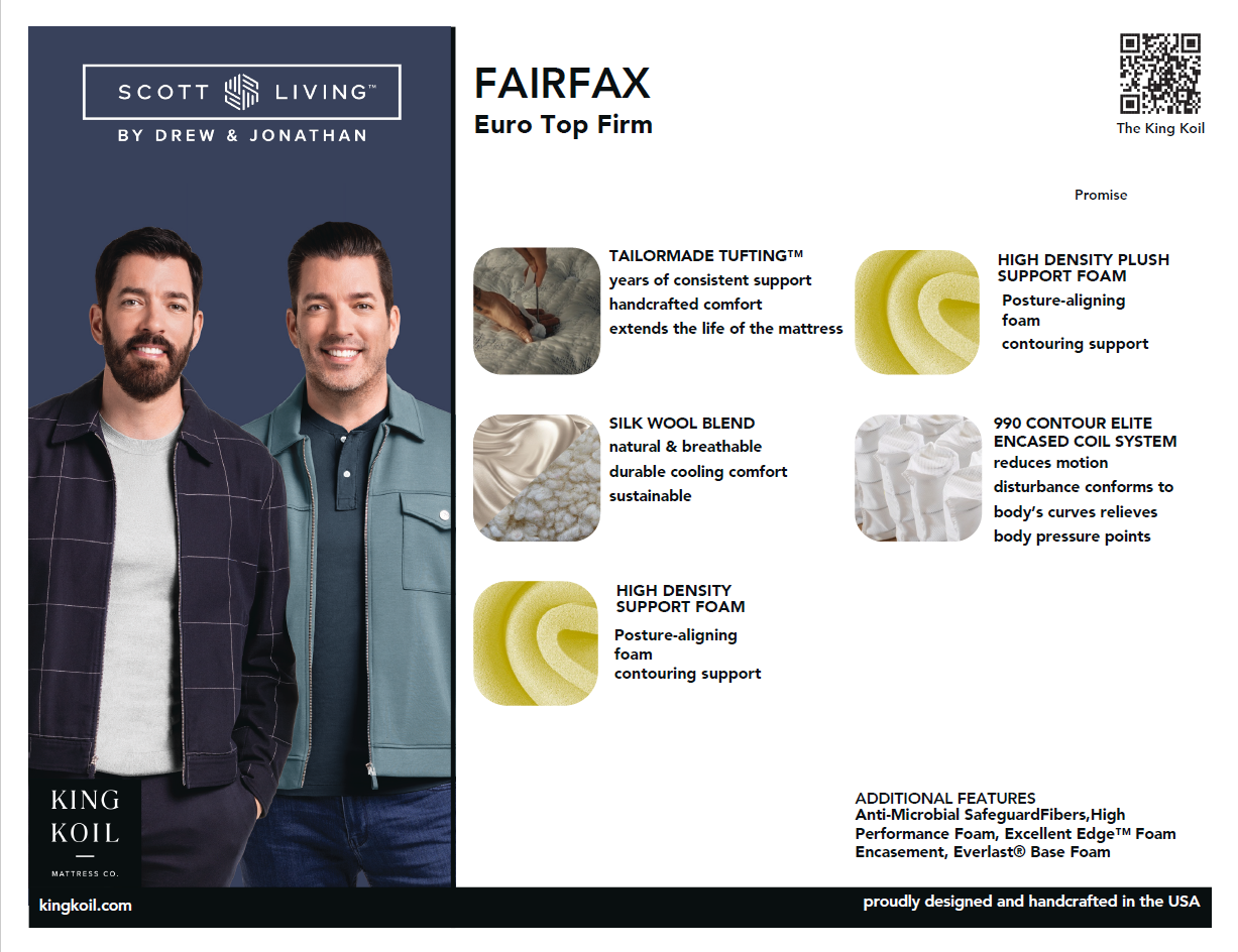 Queen Fairfax Firm Eurotop Mattress