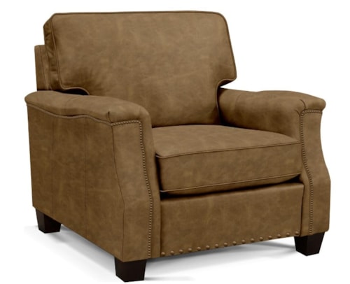 Transitional Accent Chair with Nailhead Trim