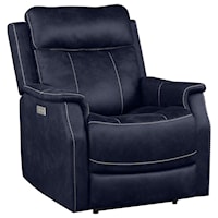 Casual Power Recliner with Power Headrest