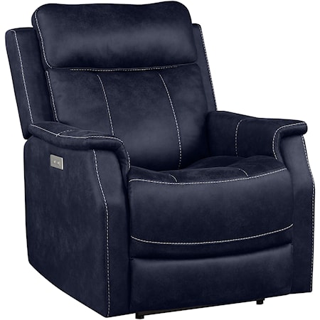 Casual Power Recliner with Power Headrest