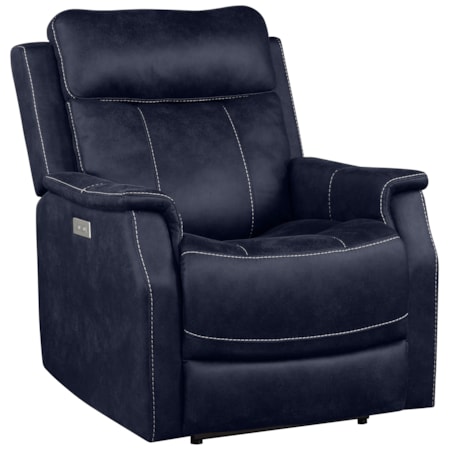 Casual Power Recliner with Power Headrest