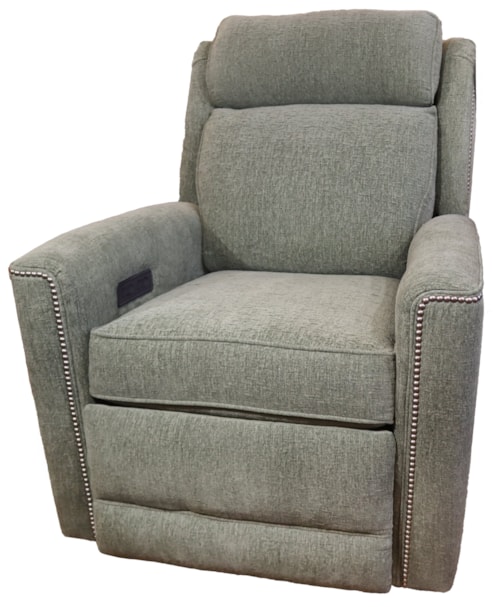 Transitional Power Recliner with Power Headrest